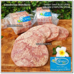 Beef Sirloin Striploin Porterhouse Has Luar Australia frozen MELTIQUE Santori BLUE LABEL steak +/- 3/4" SHARED (price/pc 200g)